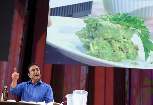 Food is the most important health care intervention we have against chronic disease said John La Puma MD FACP who prepared chickpea guacamole live on the TEDMED stage in 2014 Photo 